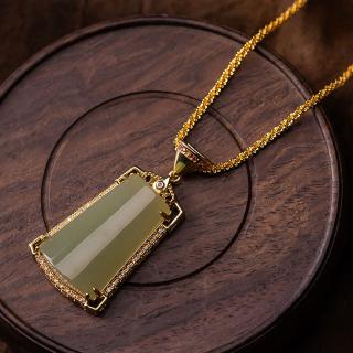 【缔梵珠宝青白和田玉项链·和田玉】
